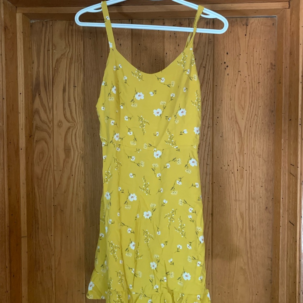 Old Navy Yellow Floral Cami Mini Dress size small